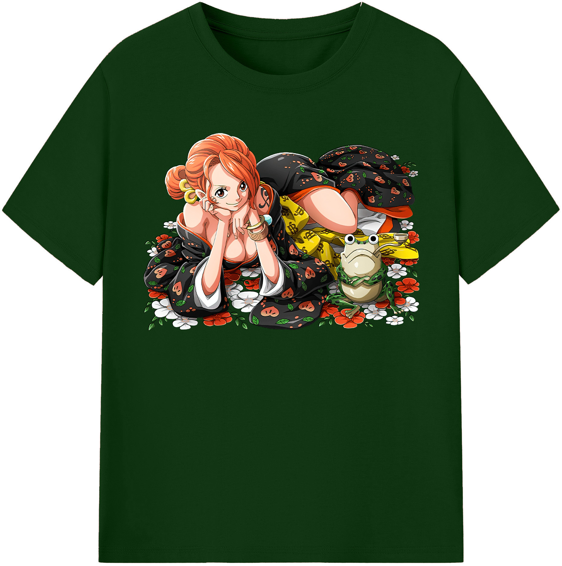 ワンピース ナミ ONE PIECE Nami 綿100％半袖Tシャツ（フロントプリント）
